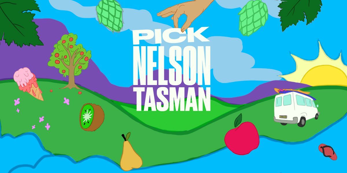 An illustrated Pick Nelson Tasman campaign banner